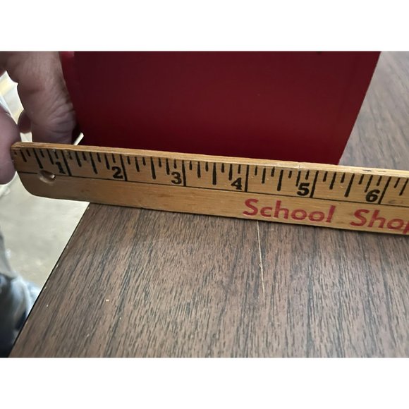 Red mail Organizer Rustic Shabby Chic Distressed Spoon Rack Beach Cottage Countr - Picture 6 of 6